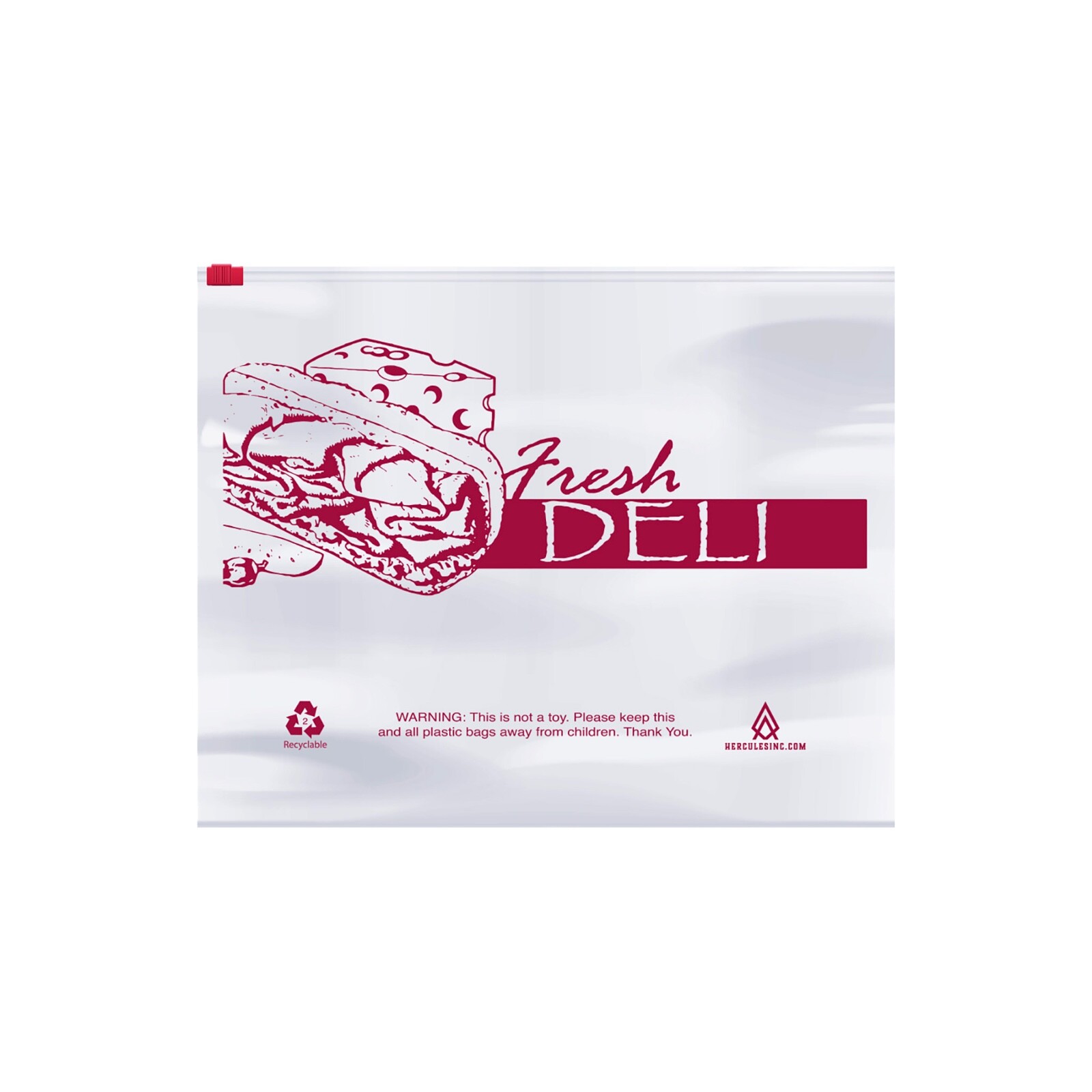 Slide 2 Klose zipper Deli Meat Bag – Fresh Deli – Top Full Saddle – 1,000 Bags