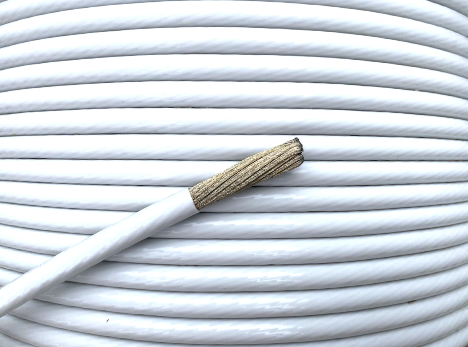 10’ Ft. 1/0 AWG Tinned Copper Wire 0 Gauge ETFE Tefzel Aircraft Marine Cable USA