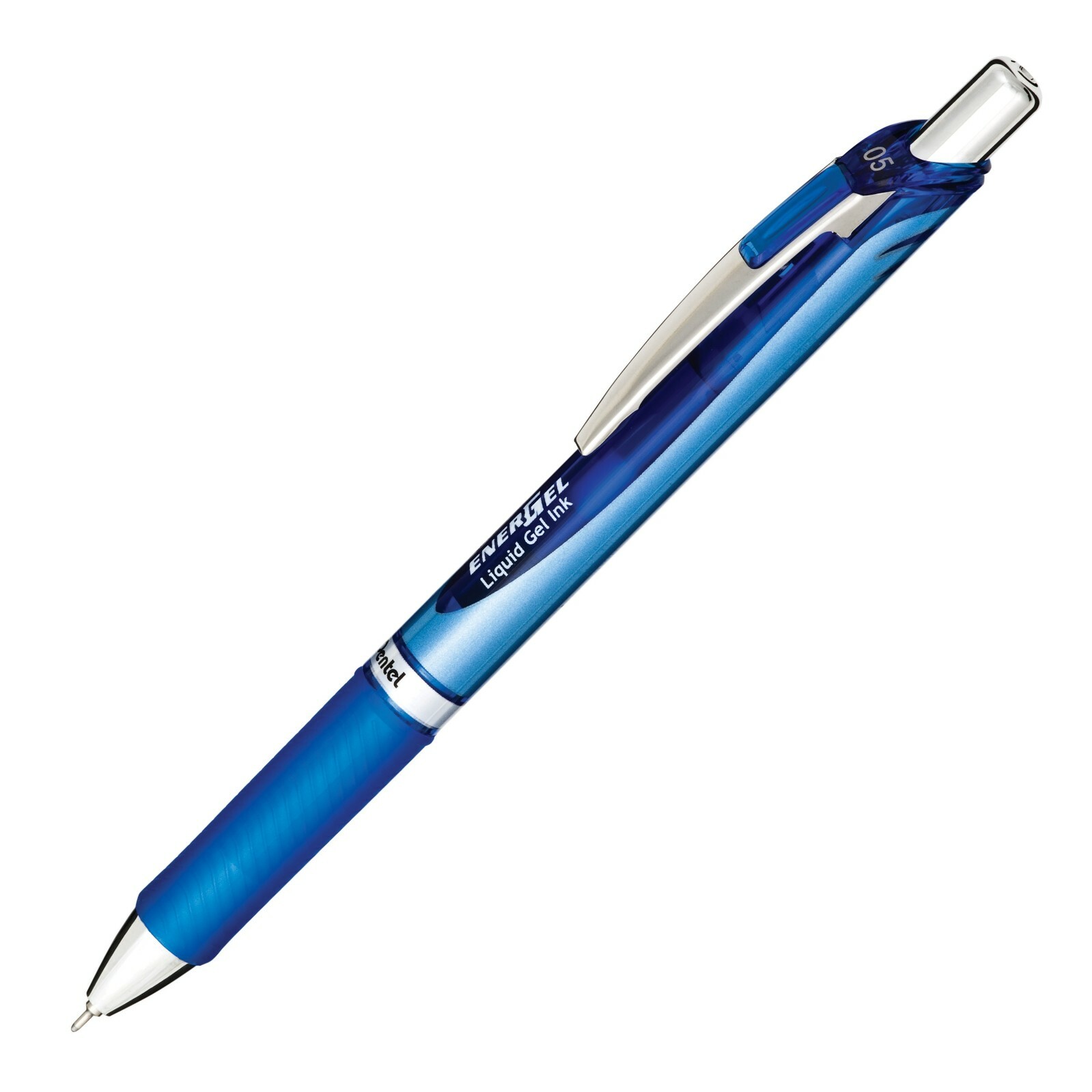 BLN75-C Pentel EnerGel RTX Deluxe Gel Pen, 0.5mm Needle, Blue Ink, Pack of 3