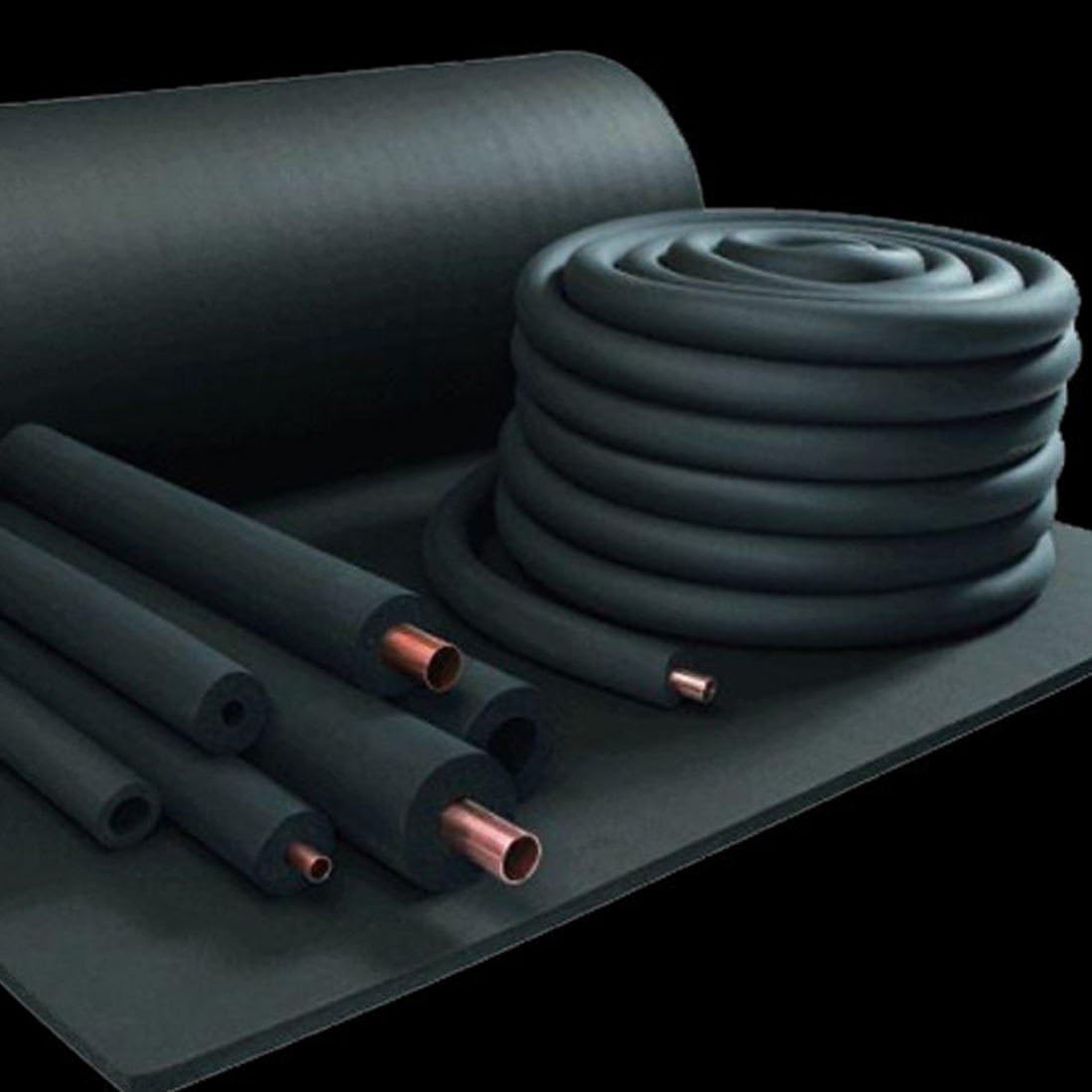 Eco-Friendly Pipe Insulation – 6ft Rubber Tube, Prevents Moisture & Heat Loss