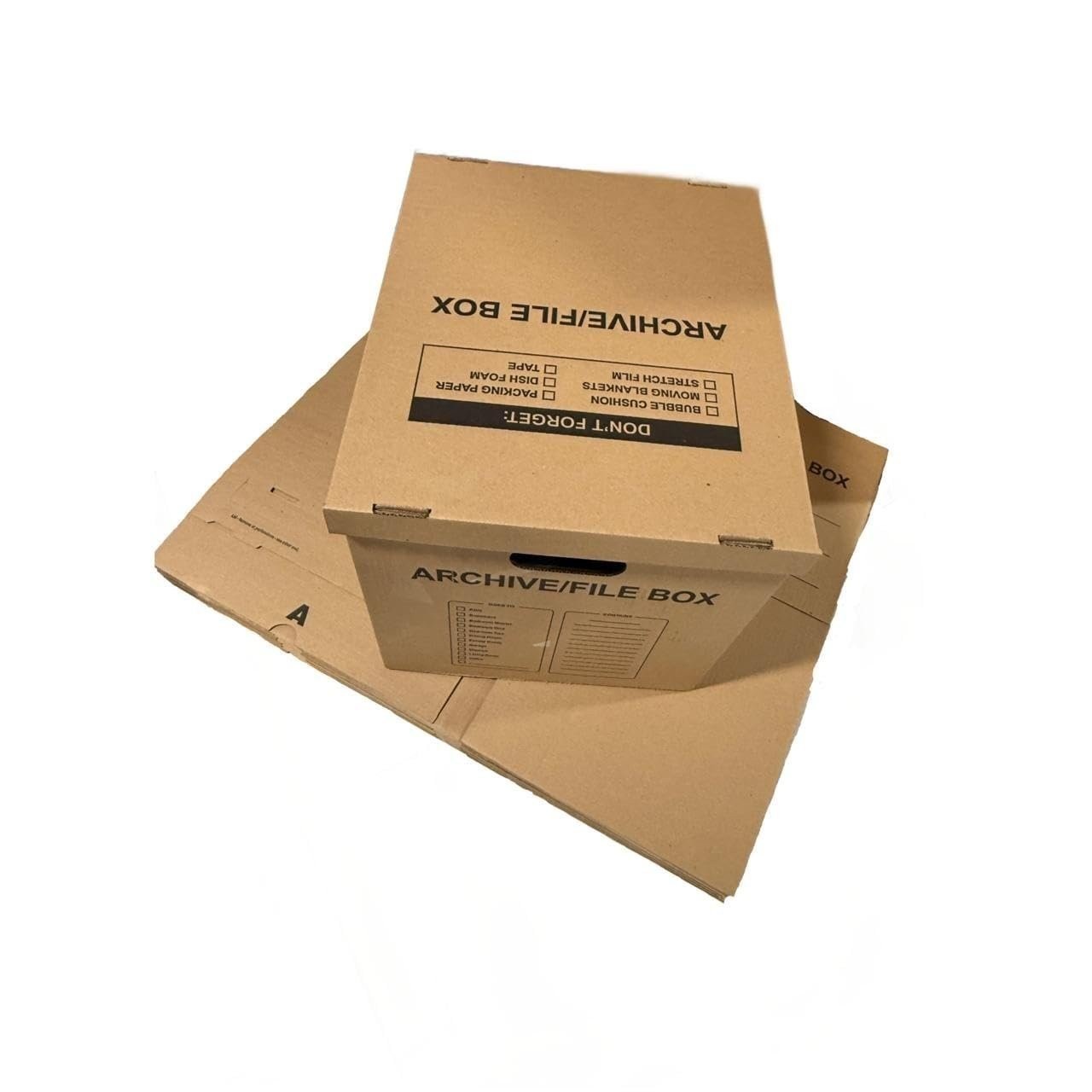 20 – Pack 18x15x14 Medium Standard File Storage Moving Box with Lid…