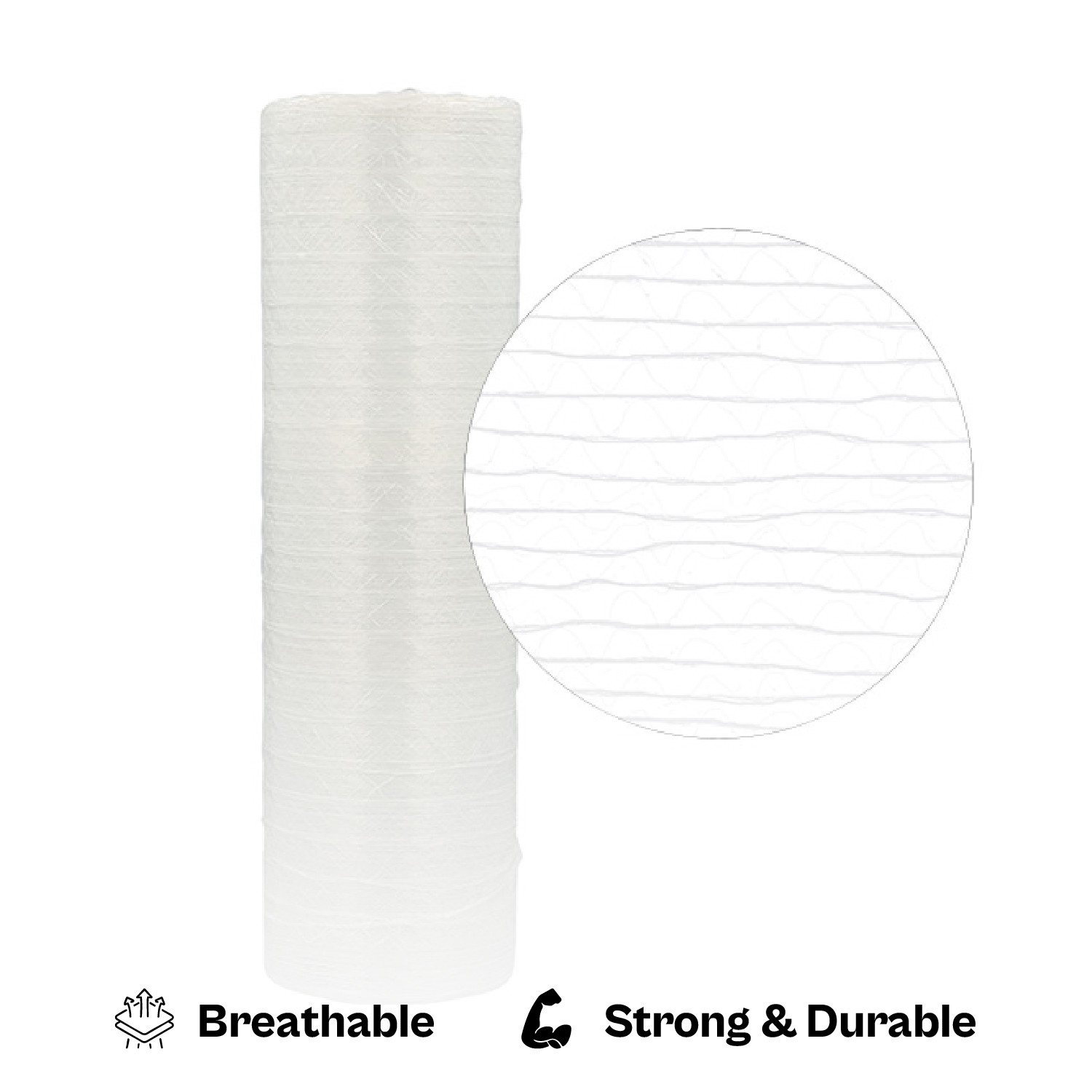1 Pack Vented 20″x3000′ Pallet Netting Stretch Wrap Secure Ventilated Pallets