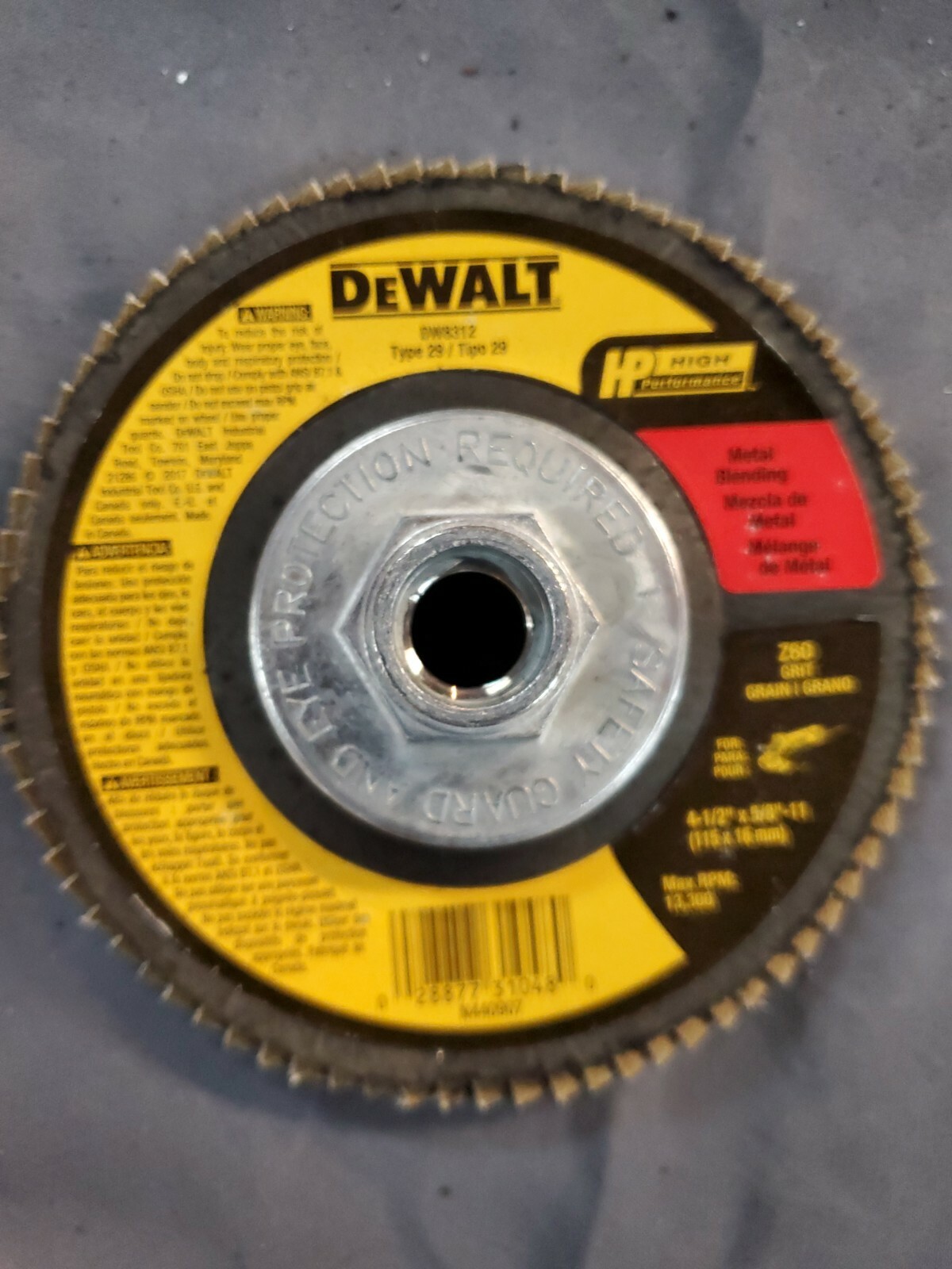 DEWALT DW 8312 4 1/2″ X 5/8″-11 Z 60 Flap Disc 10 Pack No Box