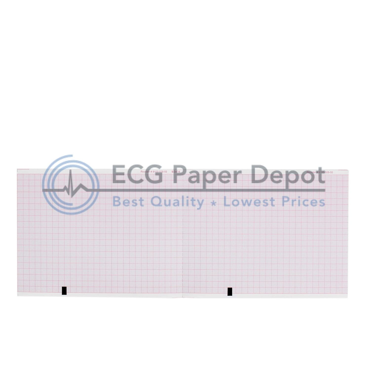 Mortara ELI 150 EKG Machine Paper – 108mm X 140mm X 200 Sheets (5 Packs)