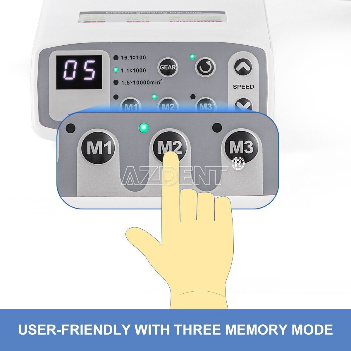 AZDENT Dental Electric LED Brushless Micro Motor Internal Spray E-type