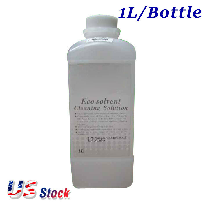 USA Compatible ECO Ink Cleaning Solution 1L/Bottle for Solvent Ink Printers
