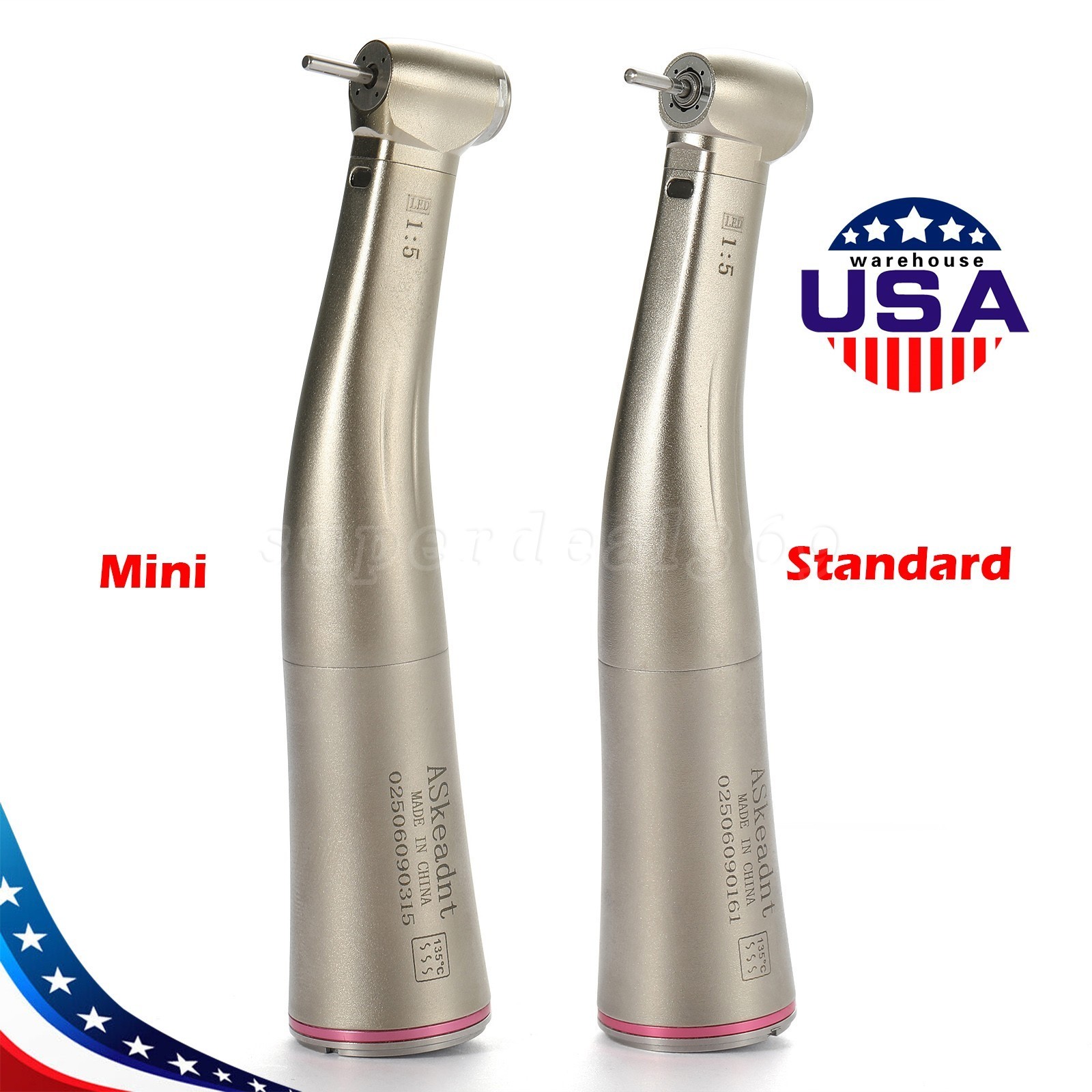Dental 1:5 LED Contra Angle Increasing Handpiece For NSK Electric Motor DT