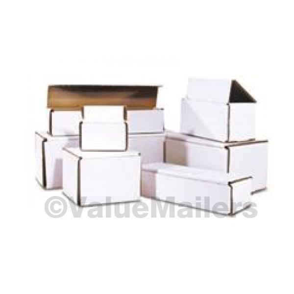 100 – 5 x 4 x 4 White Corrugated Shipping Mailer Packing Box Boxes