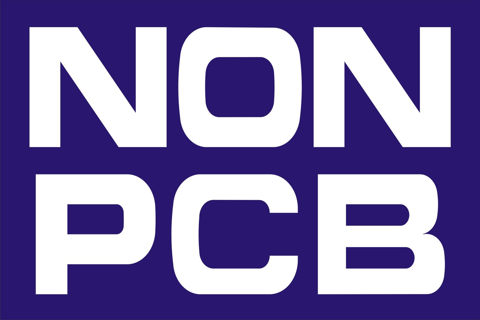 NON PCB 3″ X 2″ 2XGlue Solvent Screen Printed Outdoor Quality Decal
