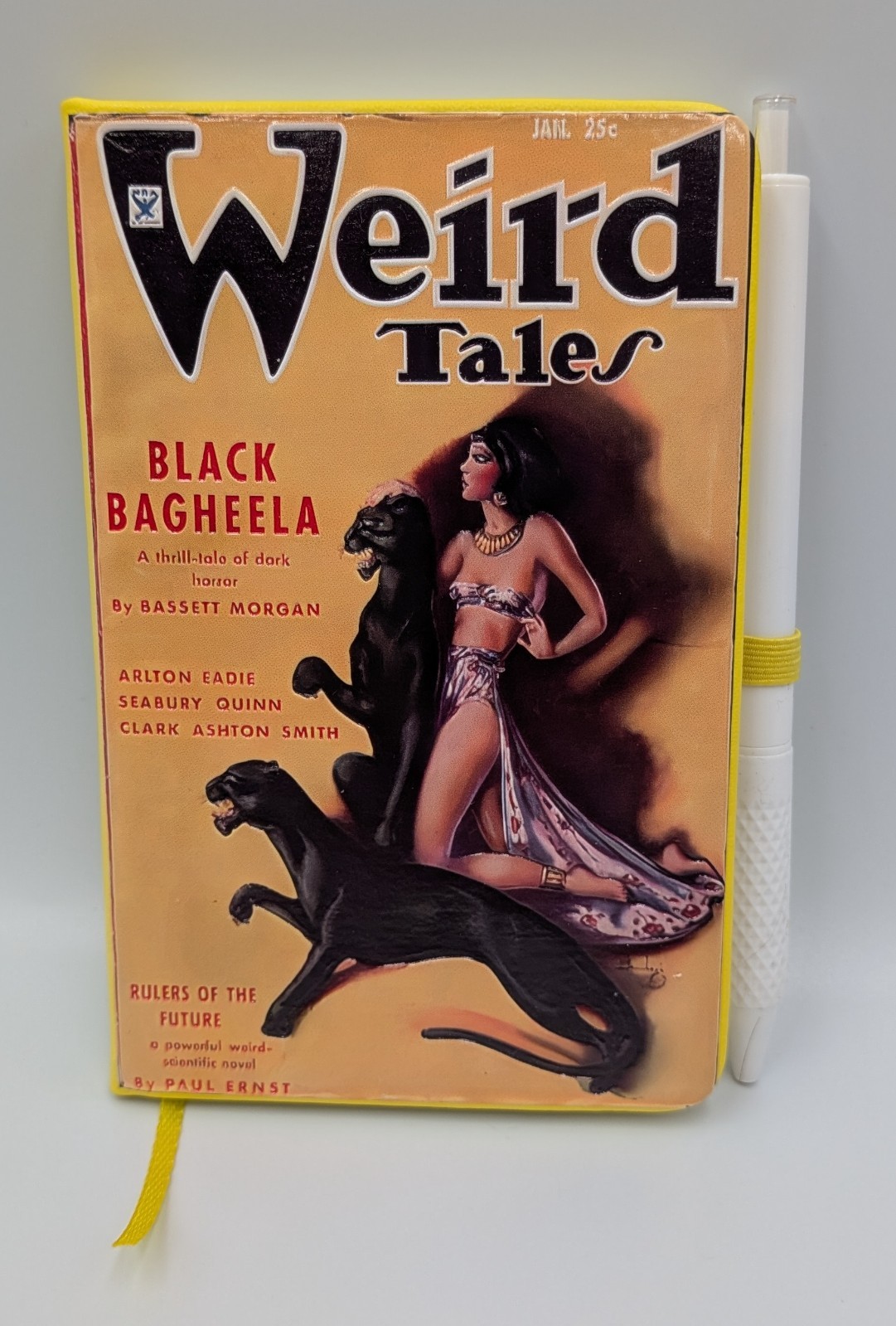 3D Textured Vintage Weird Tales Pulp Fiction A6 Pocket Notebook w/ Pen Choice