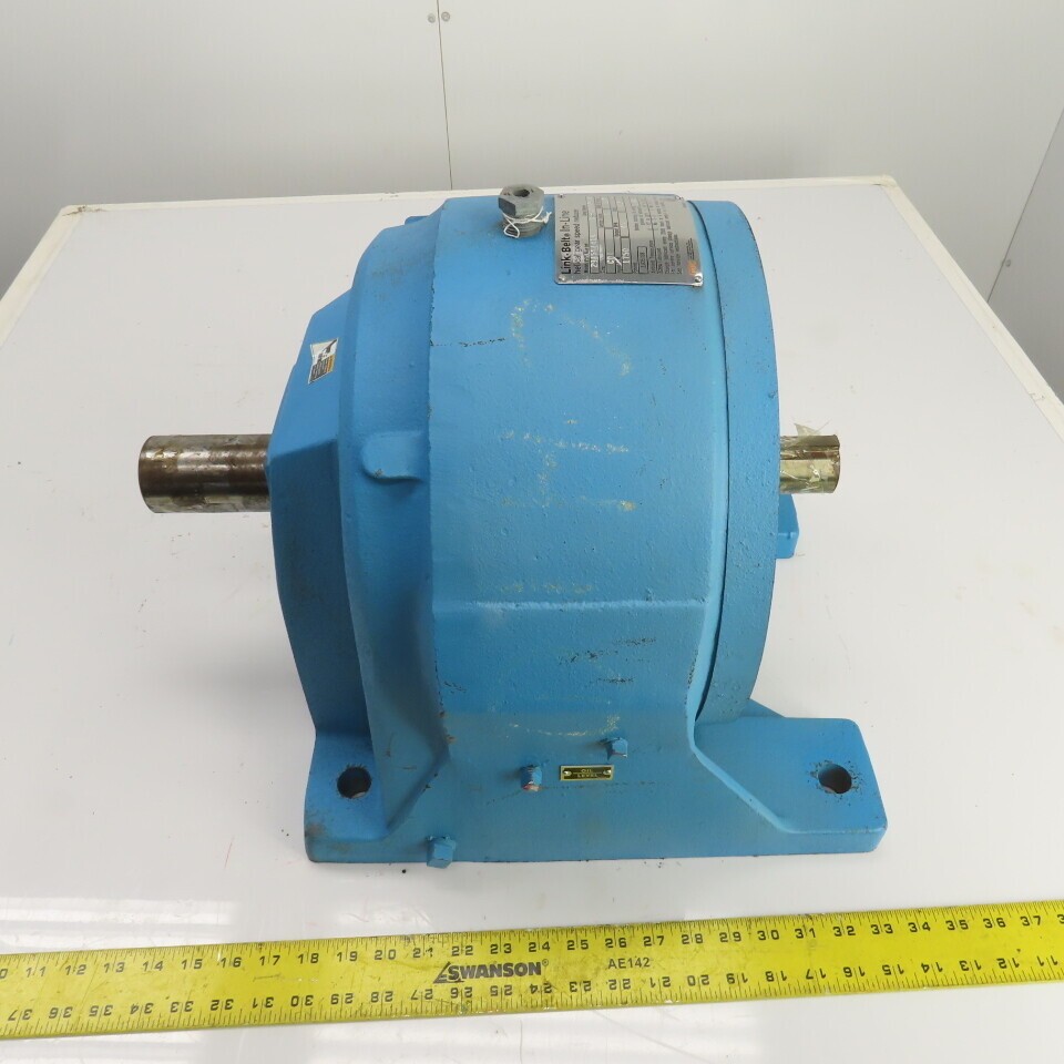 Link Belt 2945Y141k 38.4 Ratio In-Line Helical Gear Speed Reducer 45RPM 3.67HP