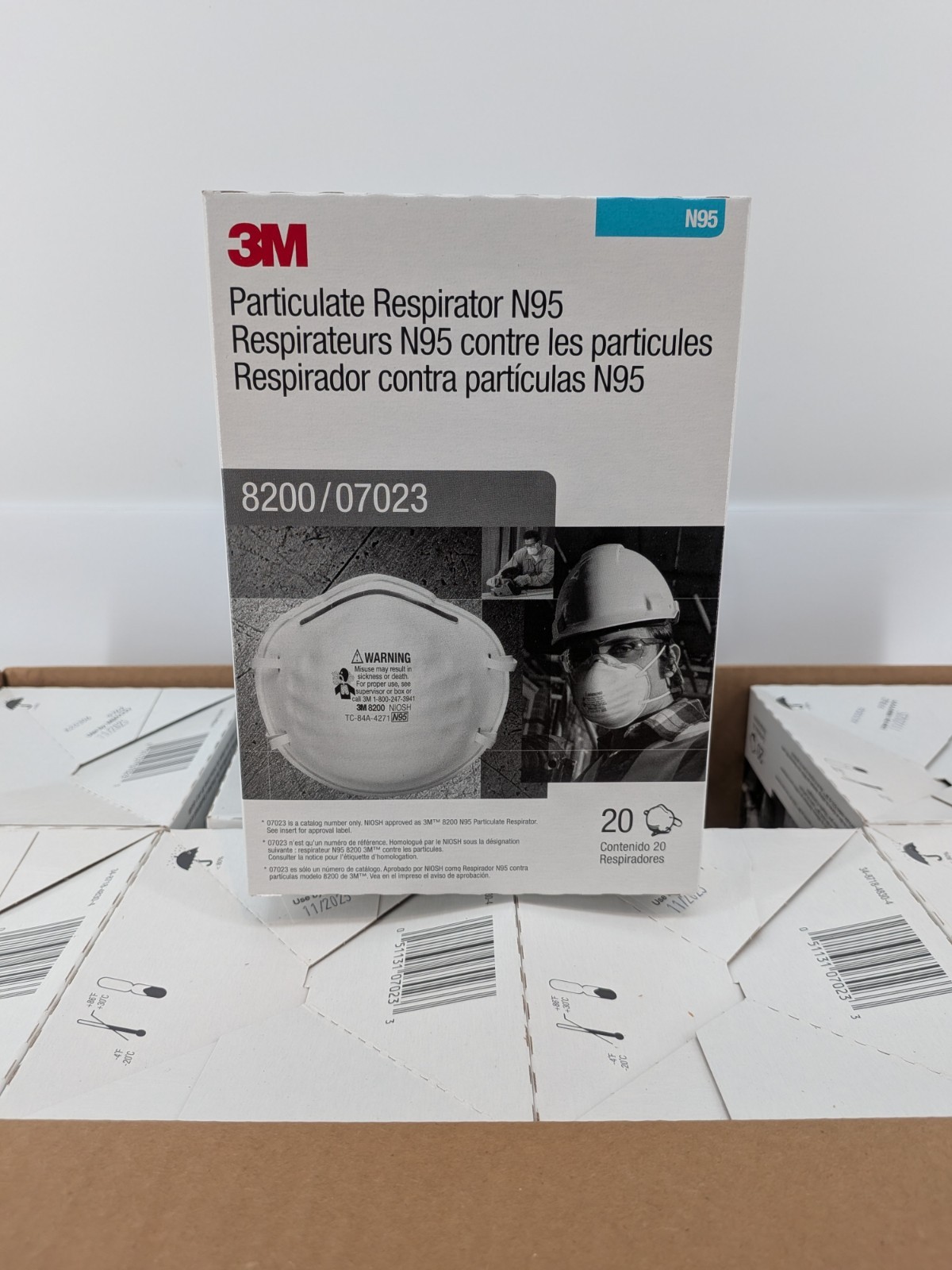 3M 8200 N95 Particulate Respirator Masks | Case of 320 Masks | EXP 11/25 | New