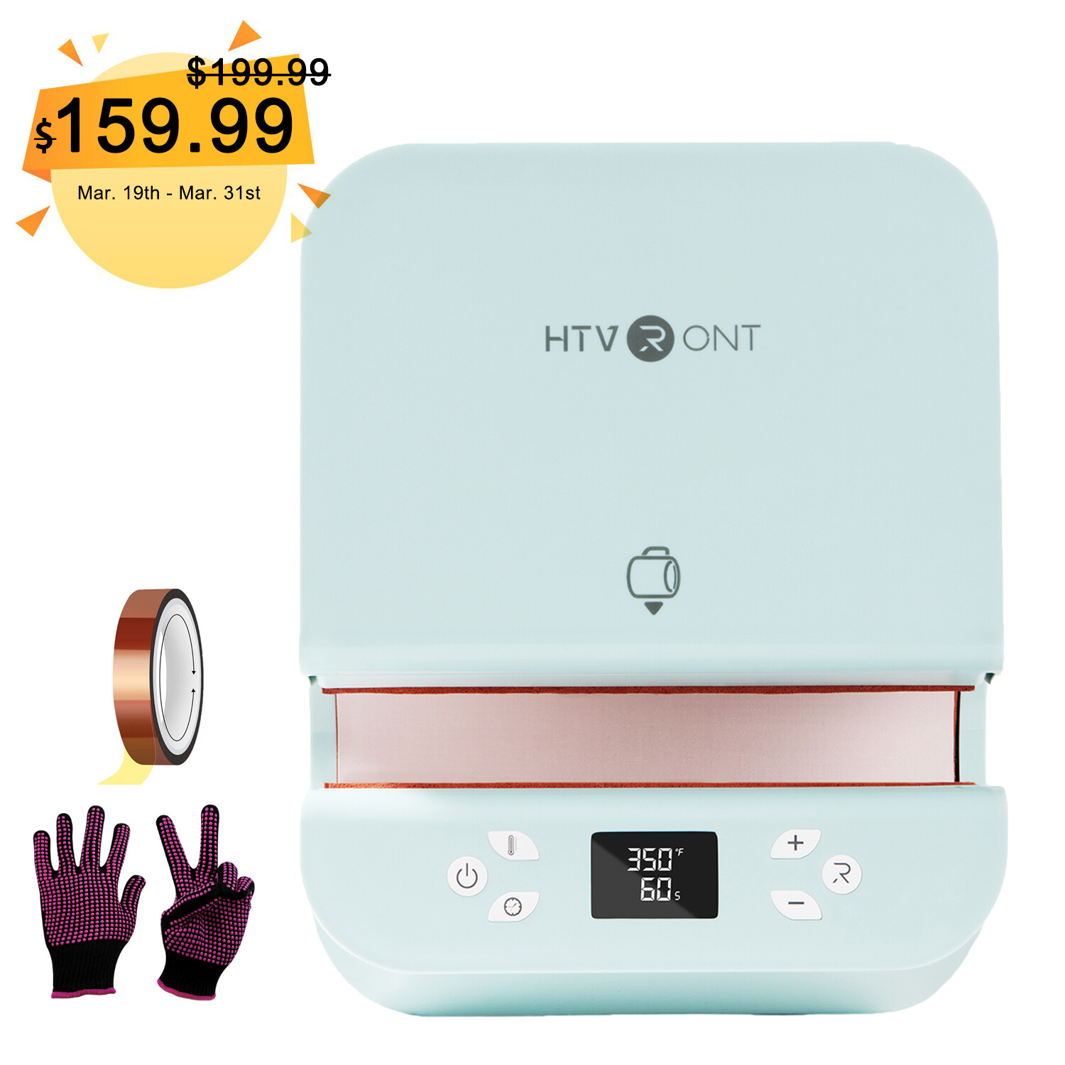 HTVRONT Auto Tumbler Heat Press Machine for 10-30oz Sublimation Tumblers, Cups