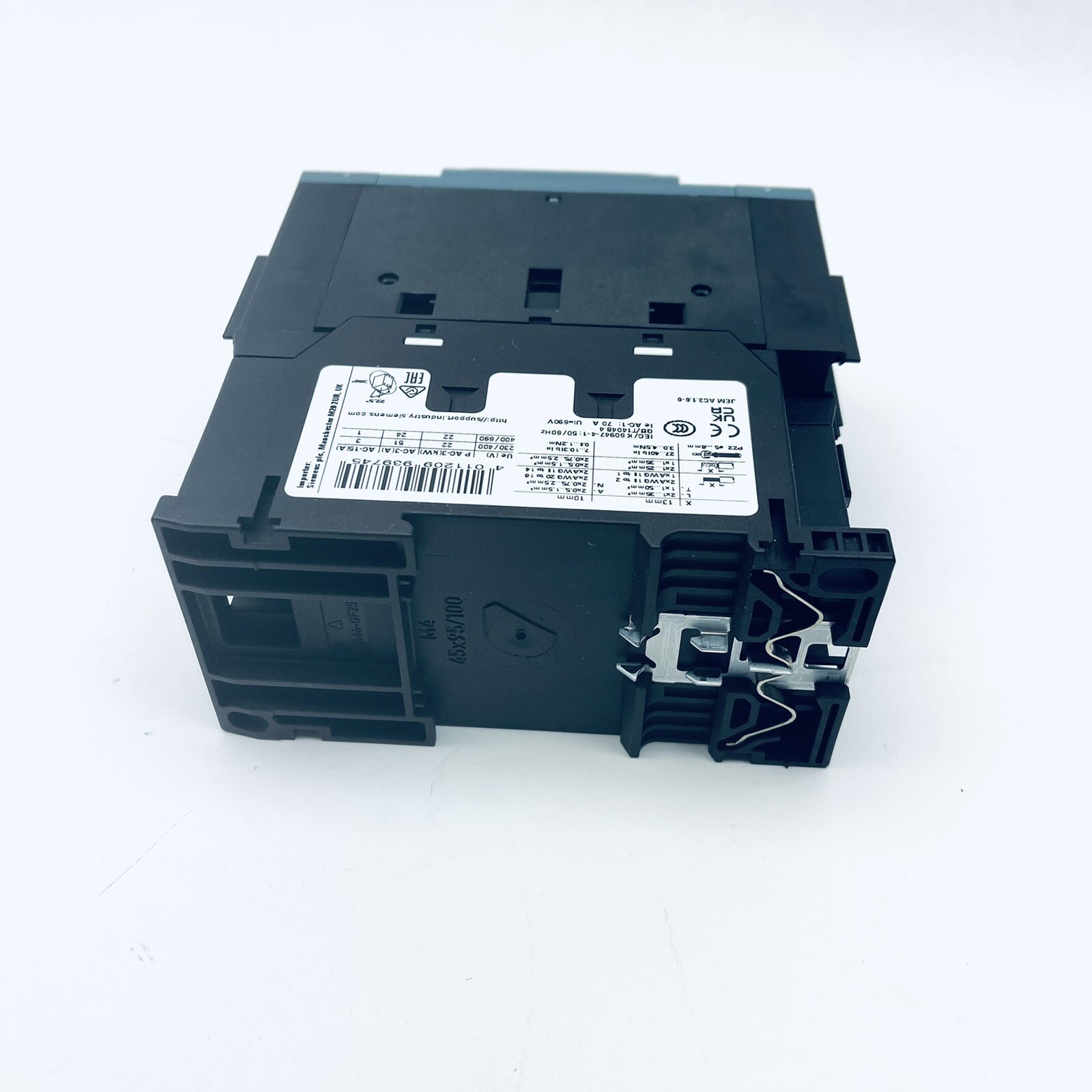 SIEMENS 3RT2036-1AK60 SIRIUS, 3 POLE POWER CONTACTOR 110V/50HZ-120V/60HZ , 50A