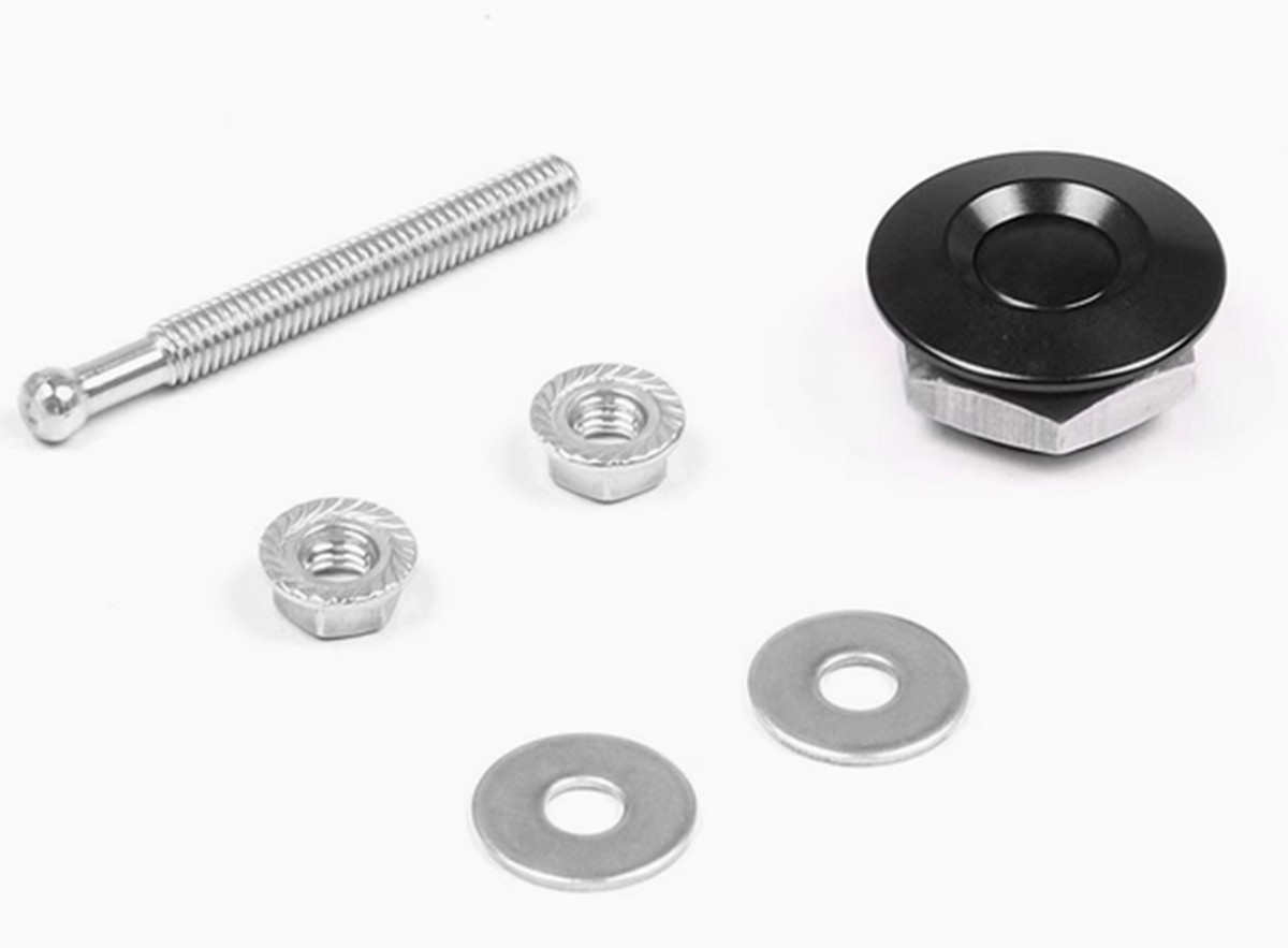 8 Pcs Quick Release Fasteners Kit for Car Trunk Fender Hatch Lid Aluminum Bumper