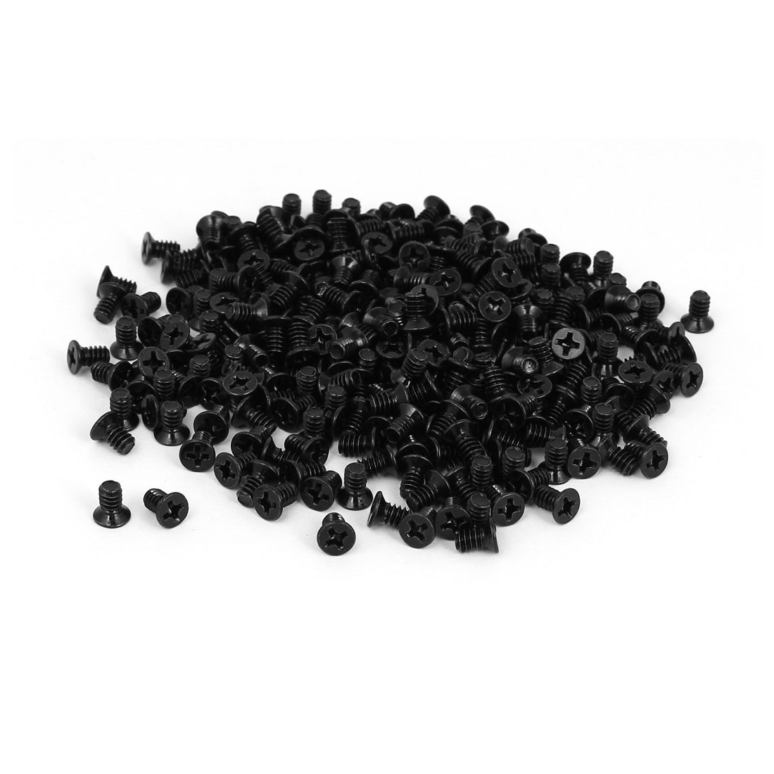 400pcs Computer PC Case 3.5″ HDD Flat Phillips Head Hard Drive Screw Black 6#-32