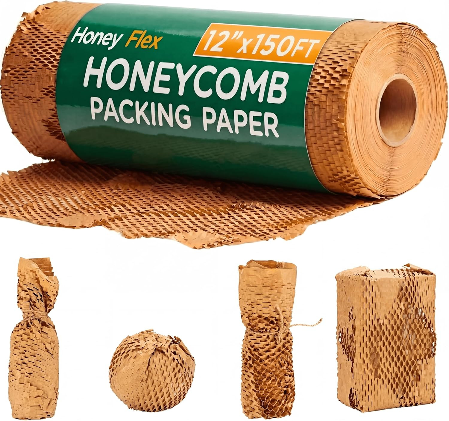 12″ x 150FT Honeycomb Packing Paper Roll Eco Friendly Packing Material