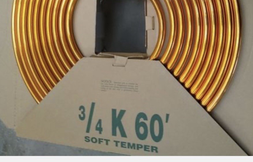 Cambridge Lee Industries 3/4 in. 60 ft. Type K Copper Tubing. Made In USA