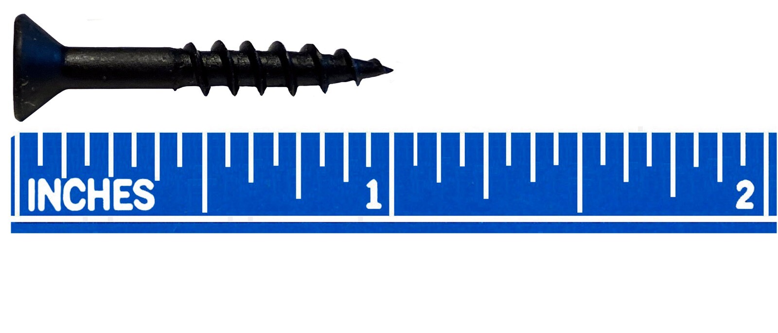1″ 155 Pack #6 Black Oxide Zip Screws #2 Square Drive Type 17 Point