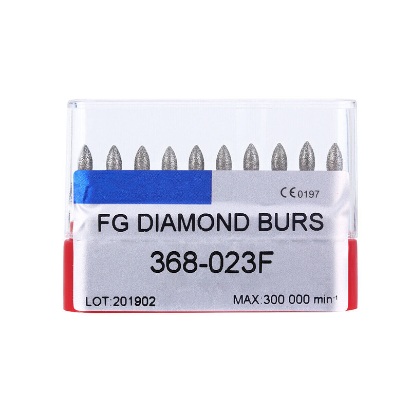 Dental High Speed Handpiece Diamond Burs Fine Cutting Drills 379-023F/368-023F