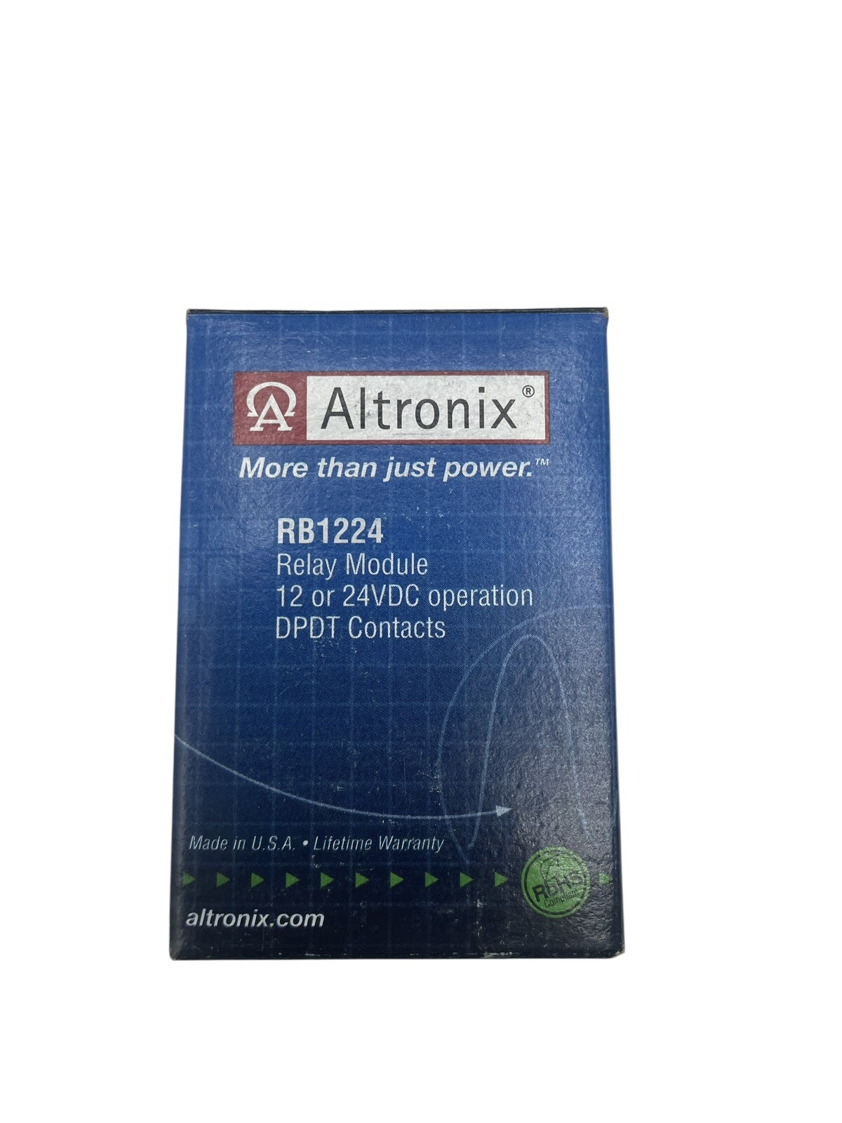 Altronix RB1224 Relay Module 12 or 24VDC Operation DPDT Contacts – New In Box