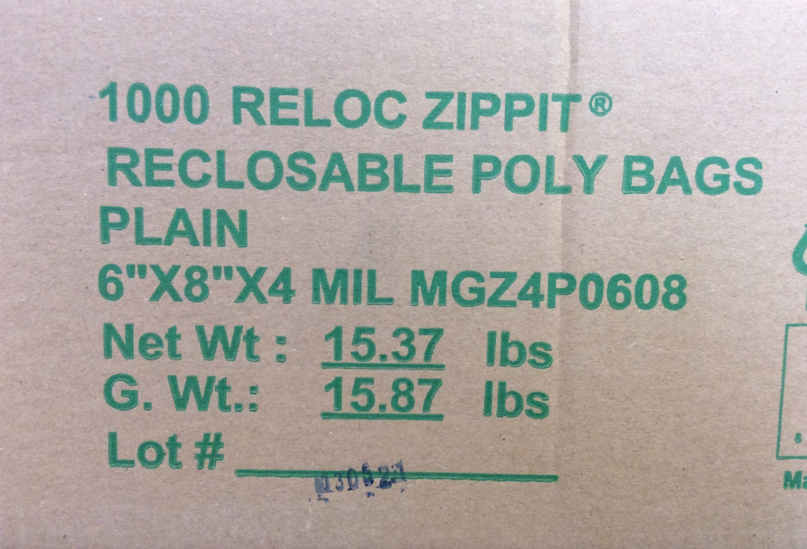Clear Reclosable Poly Zip Seal Lock Top Bags 6″ x 8″ 4 Mil, CASE OF 1000 BAGS