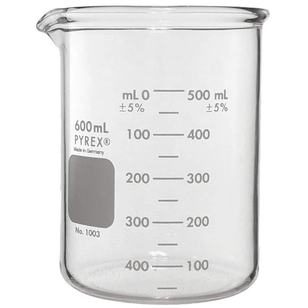 1003-600 Pyrex Heavy-Duty Beakers, 600mL