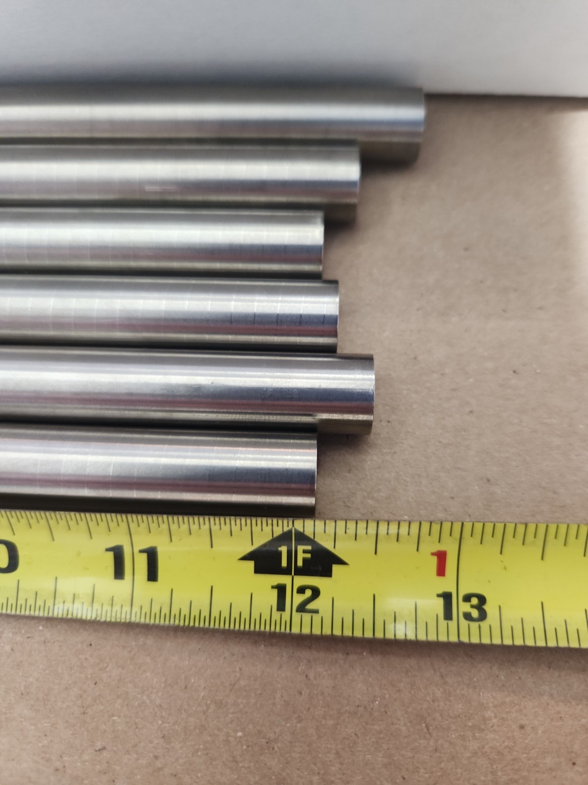 (Tag C81) .531″ Dia Titanium Rods, 12+” Long, 6 Rods, You Get All, Medical Grade
