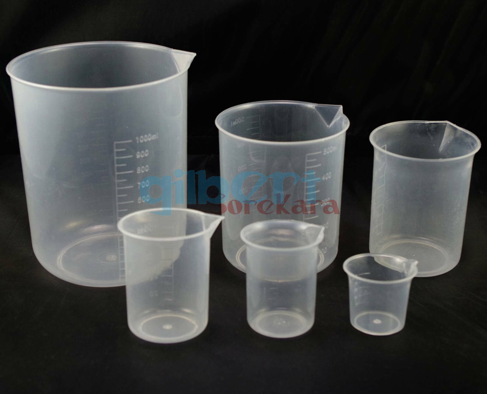 25/50/100/250/500/1000ml Measuring Cup Graduated Plastic Beaker Multiple