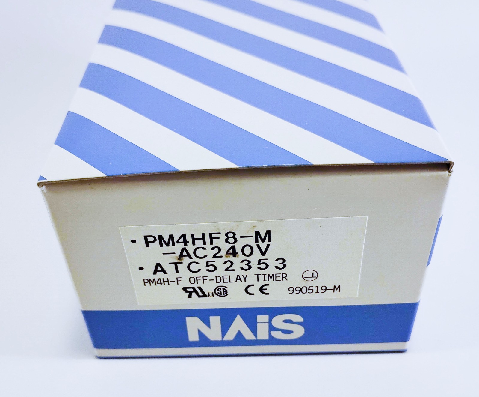 NAIS Panasonic PM4HF8-M-AC240V Off Delay Timer 0.04-10 Min ATC52353 NOS