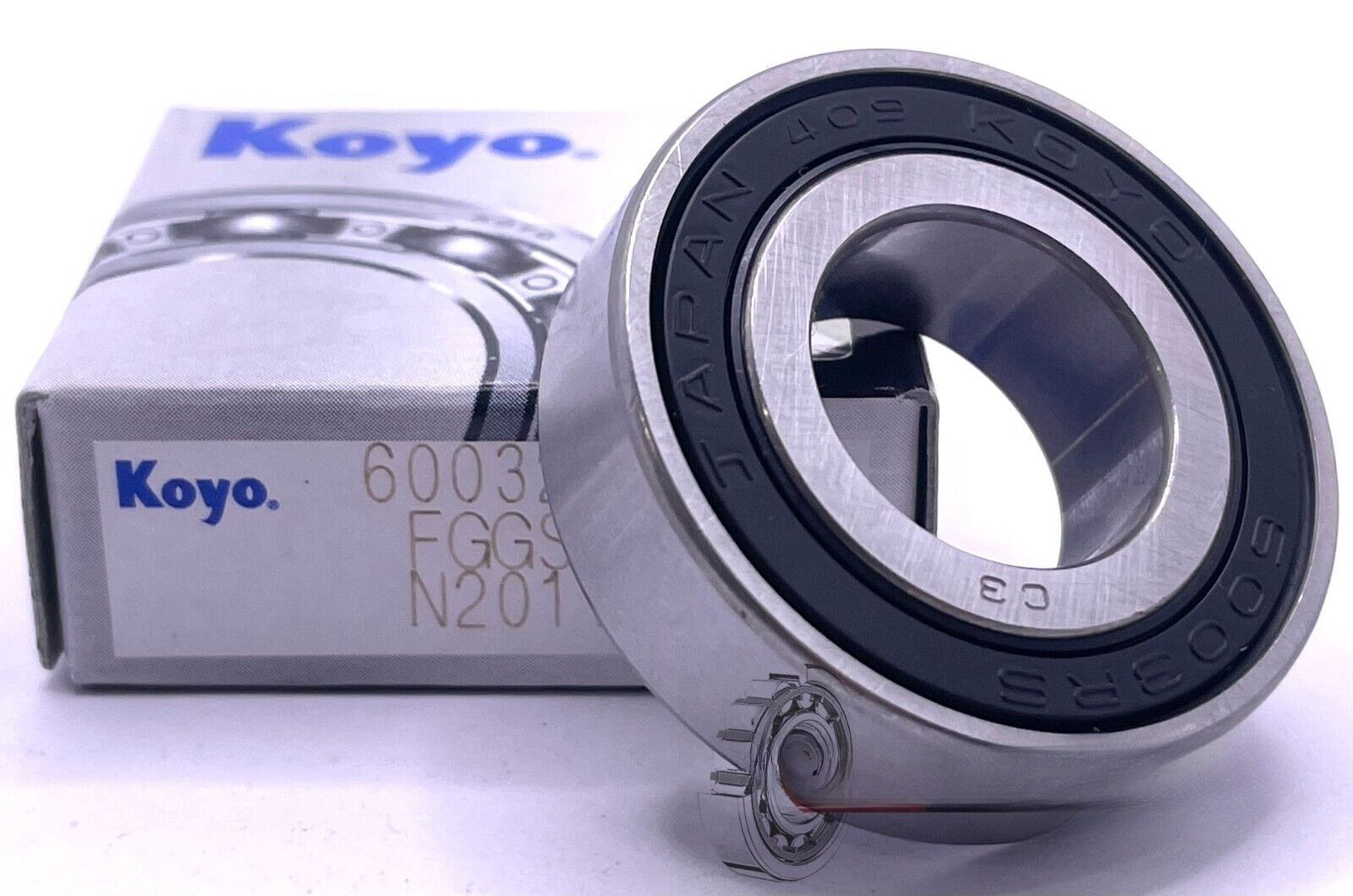 6003 2RS C3 KOYO BALL BEARING, RUBBER SEALED 17x35x10 mm JAPAN