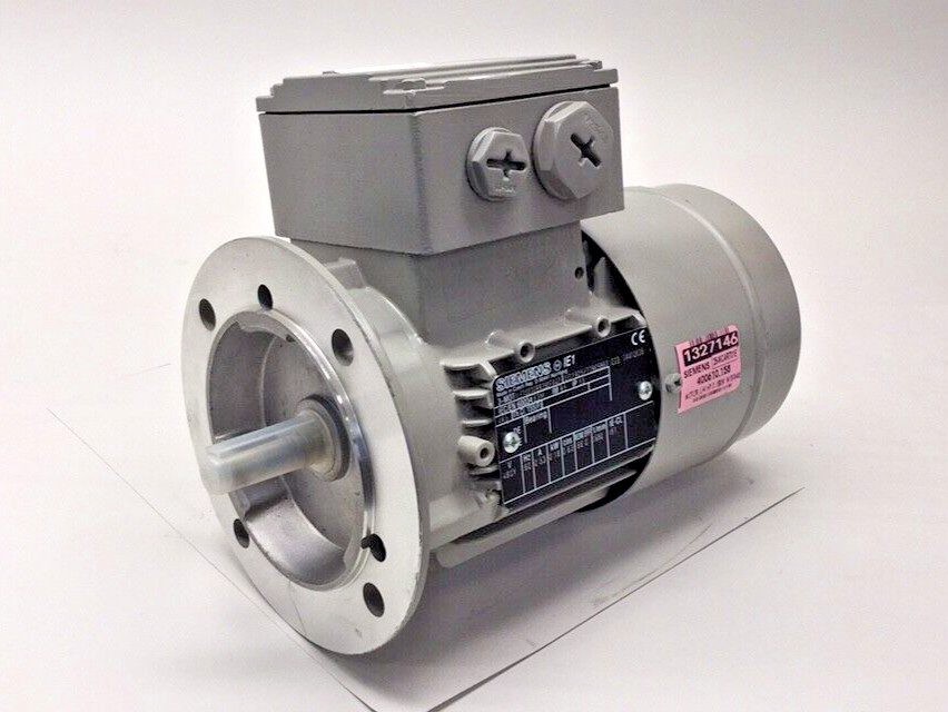 Siemens 1LE10020BB390FA4Z Electric Motor 400610.158 3ph 0.18kW 1680rpm 480V 63M