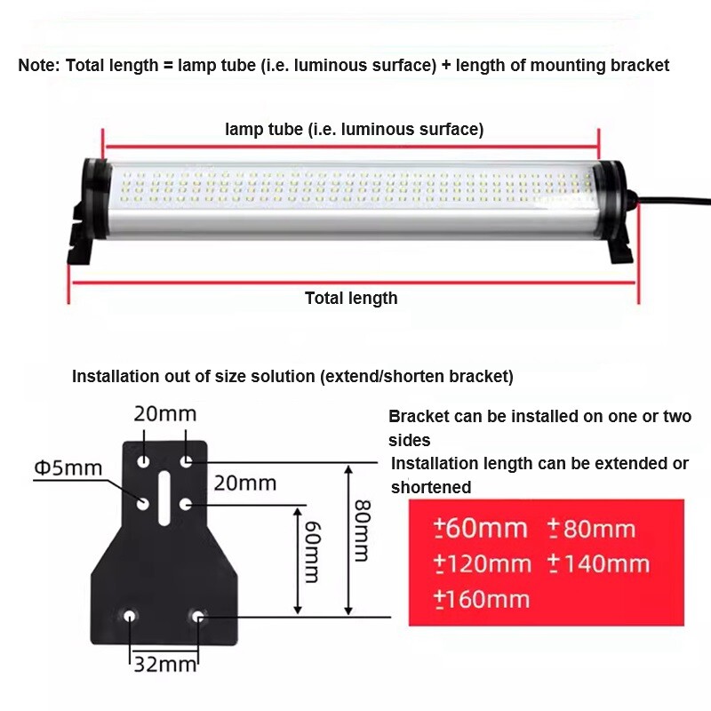 LED Milling CNC Machine Tool Light Explosion-proof Waterproof Oil-proof Workshop
