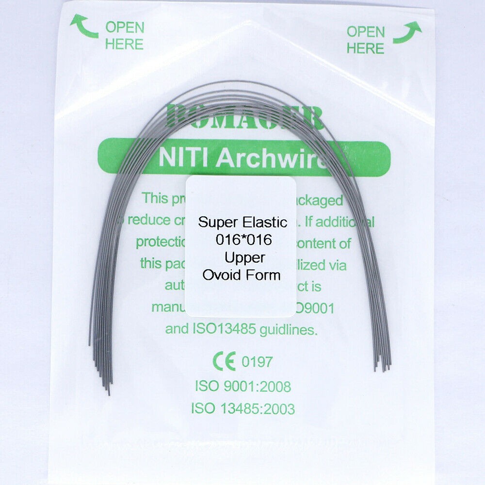 30×Dental Orthodontic Super Elastic Ni-Ti Arch Rectangular Wire Oval 16×16 Upper