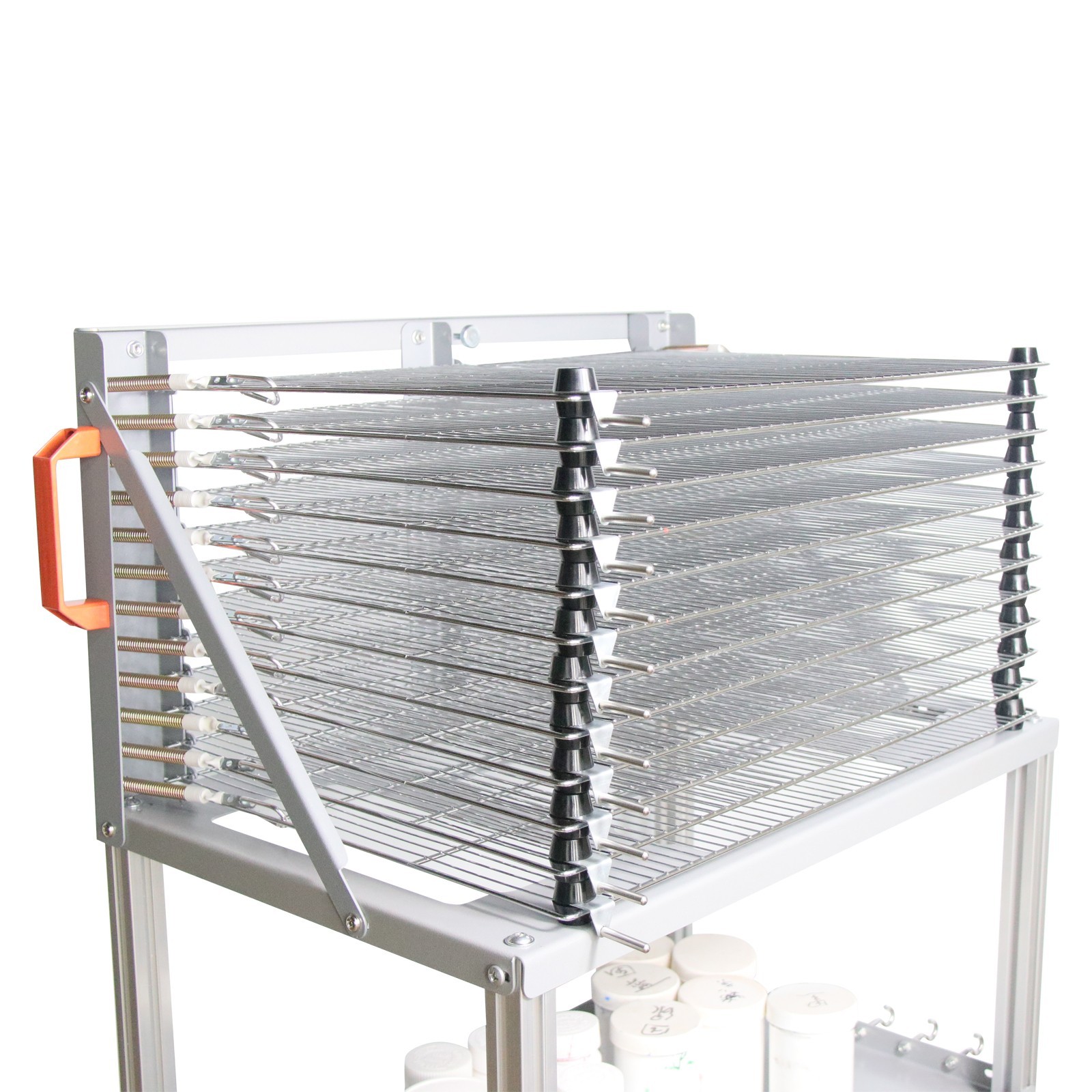 5-in-1 Multi-functional Combination Rack 4 Layers Drying Storage Holder w/Wheels
