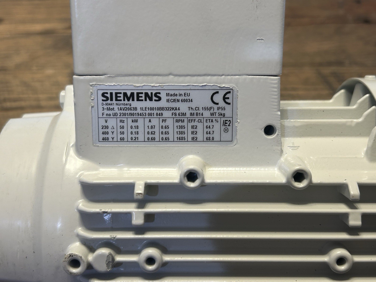 Siemens SIMOTICS GP (1LE1 series) 3-phase AC induction motor