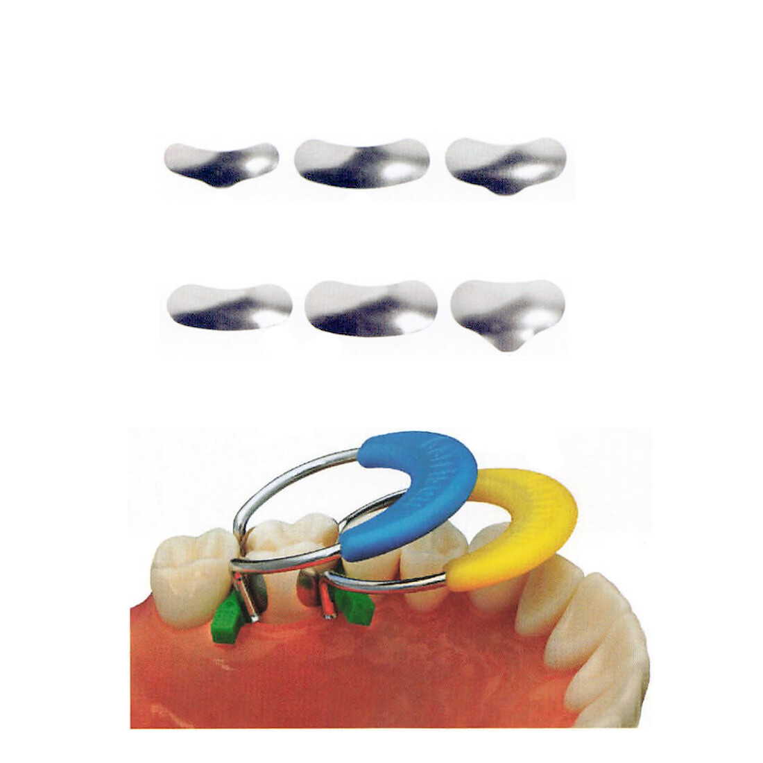 50pc Dental Metal Matrix Bands Sectional Contoured Matrices bands soft 50um SM/L