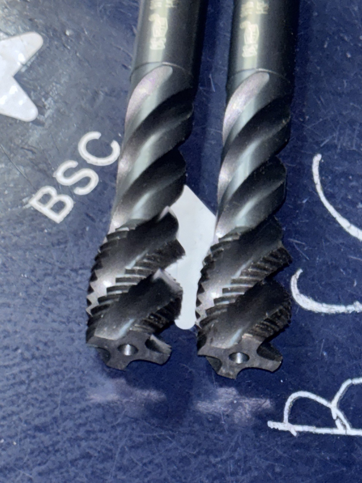 (2) OSG 9/16-18 PLUG TAP SPFL SPIRAL FLUTE HY-PRO 4FL NF GH3 HSE TWO TAPS