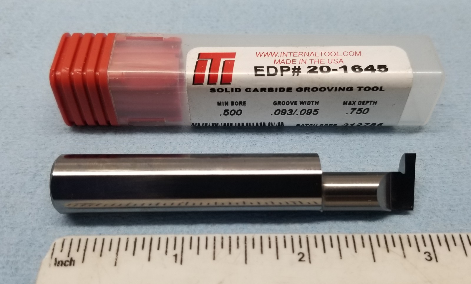 Internal Tool EDP# 20-1645 Carbide Grooving Tool