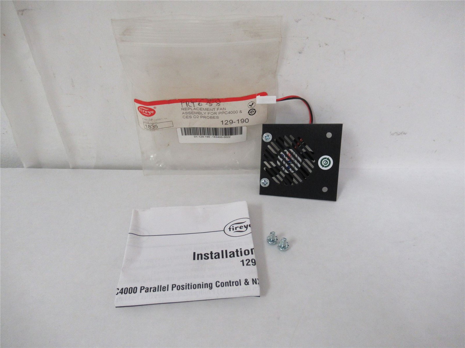 255058 New-No Box; Fireye 129-190 Replacement Fan Assemply for PPC4000&CES02Pro