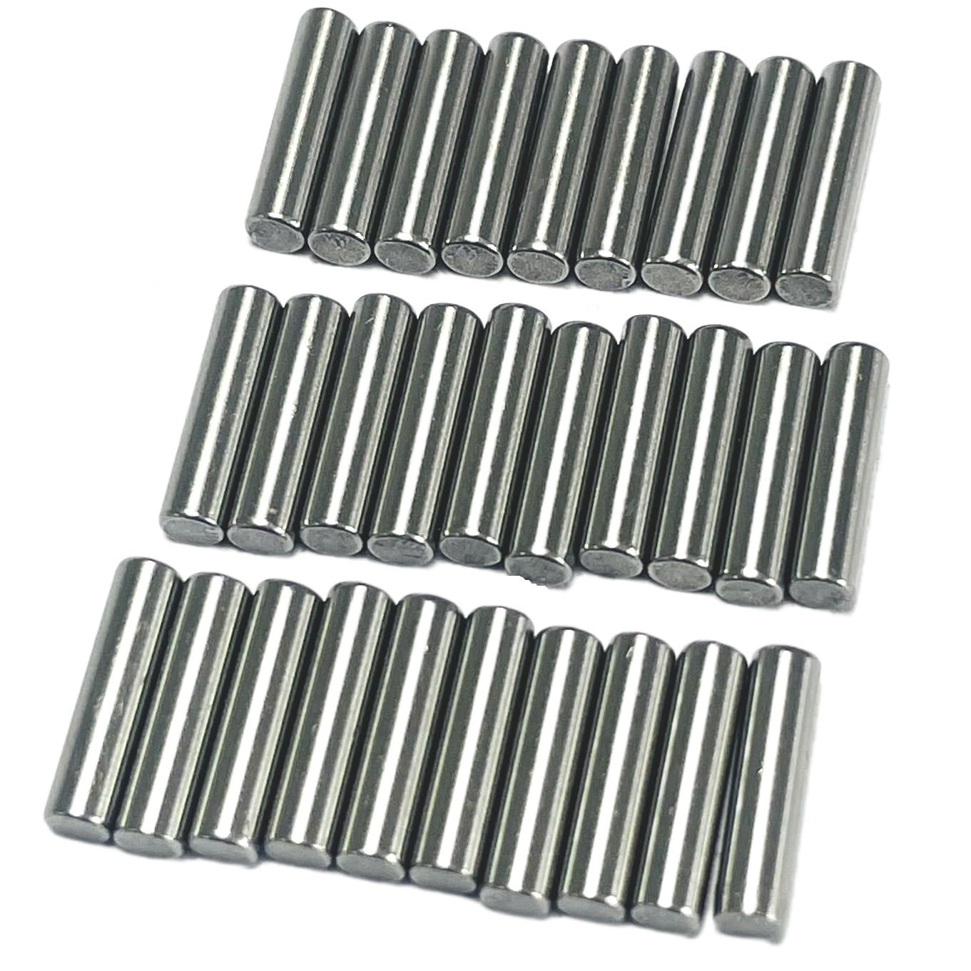 30PCS 1/8 X 1/2 Dowel Pins,1/8 Inch X 1/2 Inch Metal Dowel Pins,Shelf Pegs