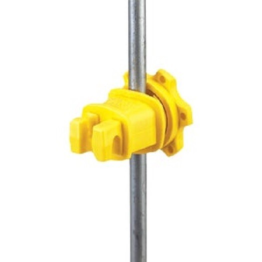 (500)-Dare Screw-On Yellow Polythylene Electric Fence Insulator WESTERN-RP-25