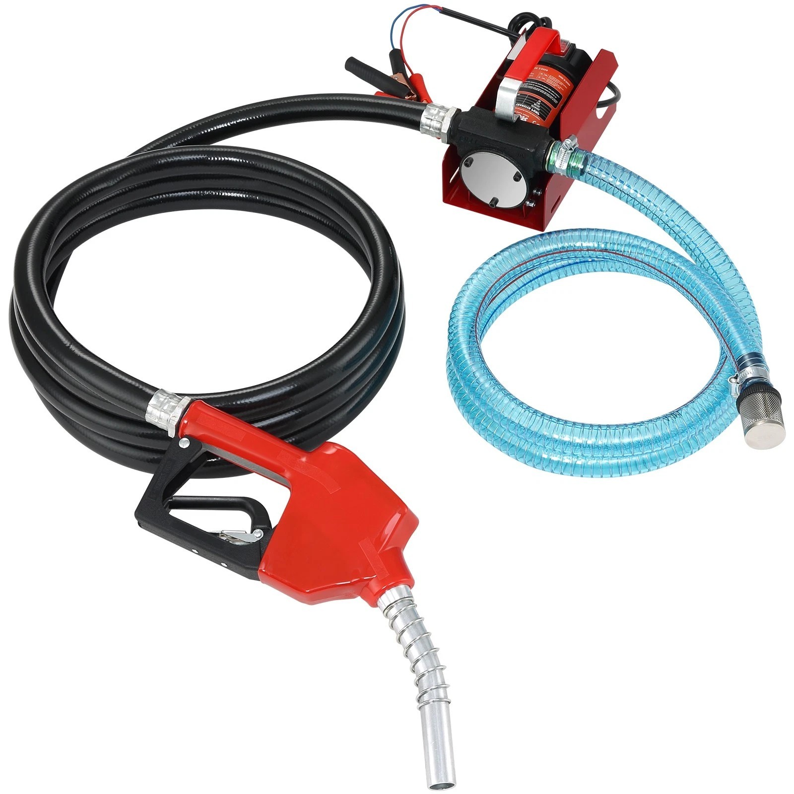 12V DC Electric Fuel Transfer Pump for Diesel Kerosene 10 GPM with Nozzle