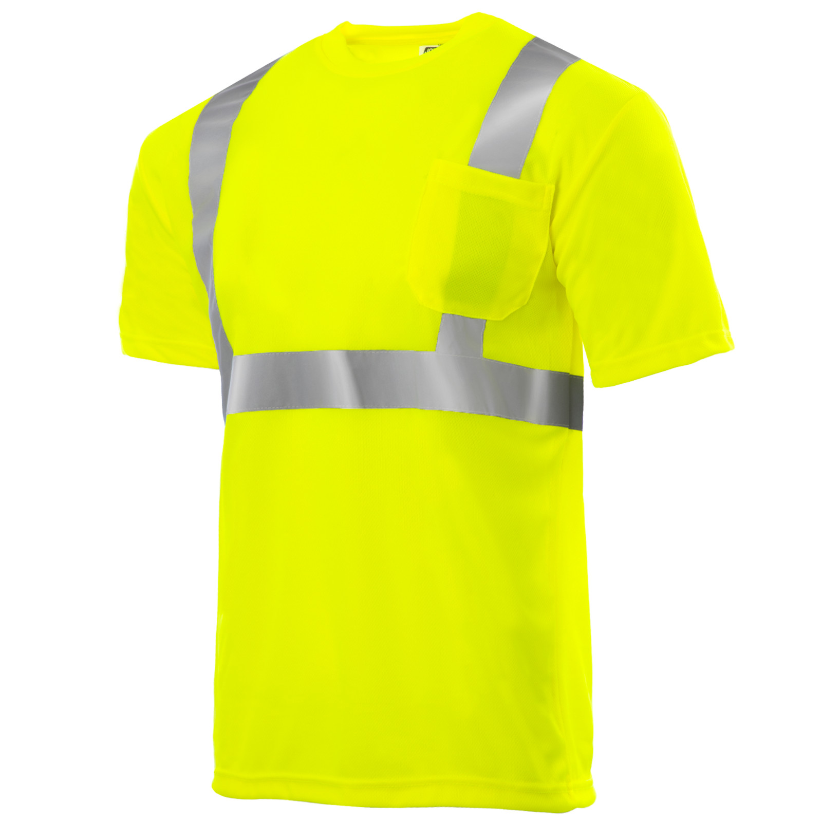 Hi Vis T Shirt ANSI Class II Reflective Safety Lime Short Sleeve HIGH VISIBILITY