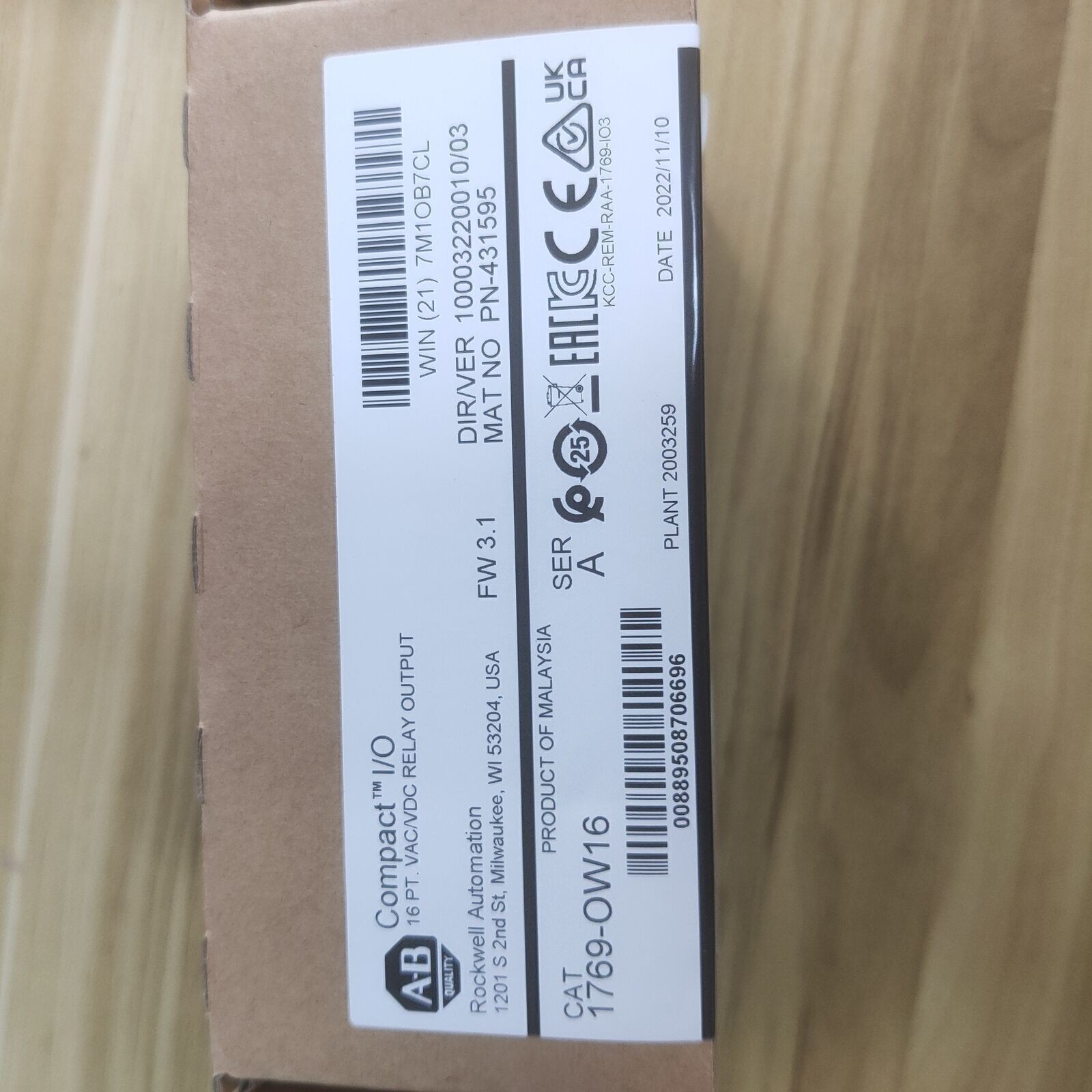 New Sealed Allen-Bradley 1769-OW16 CompactLogix Relay Output Module US Free Tax