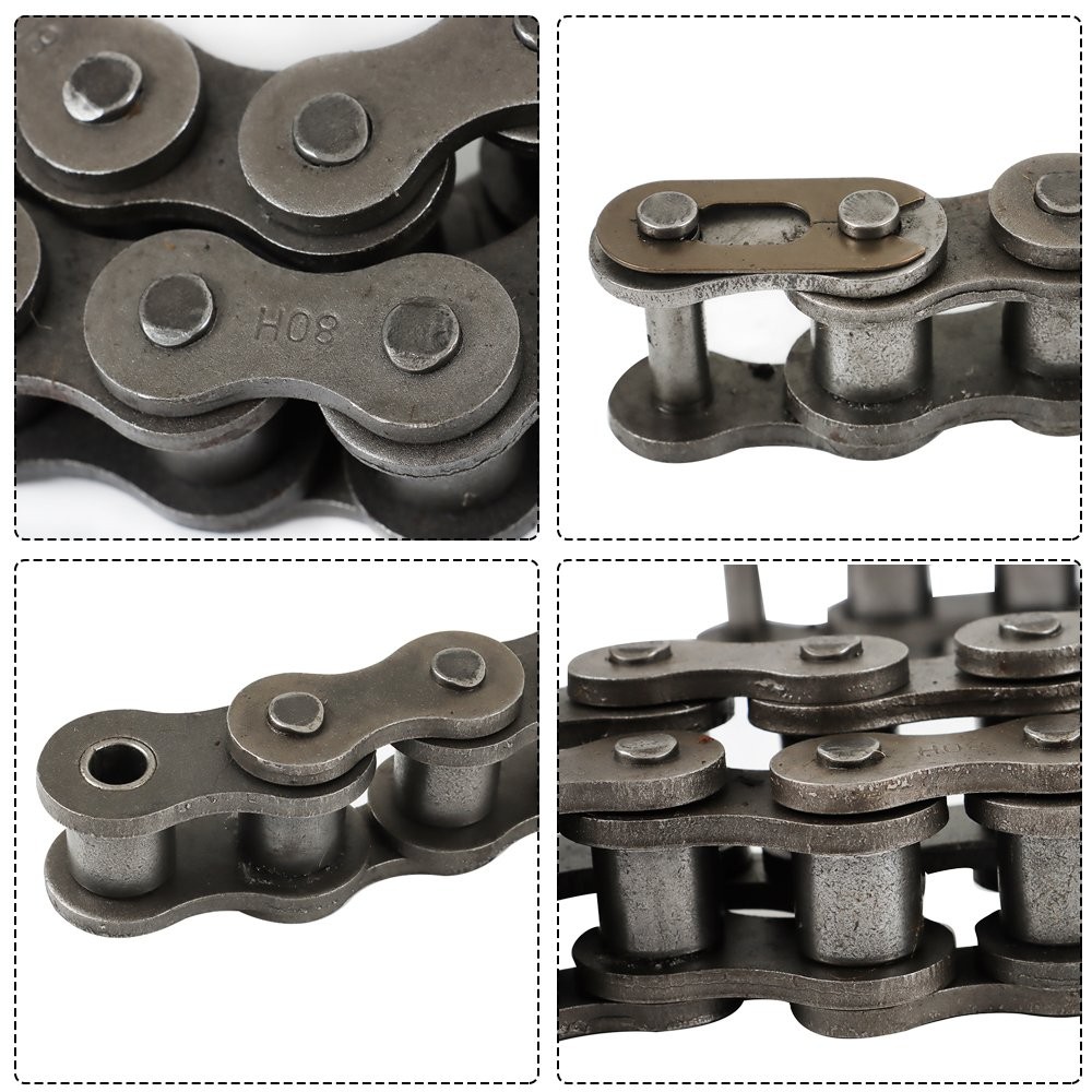 #80H Roller Chain 10 Feet With 1 Connecting Link Heavy Duty