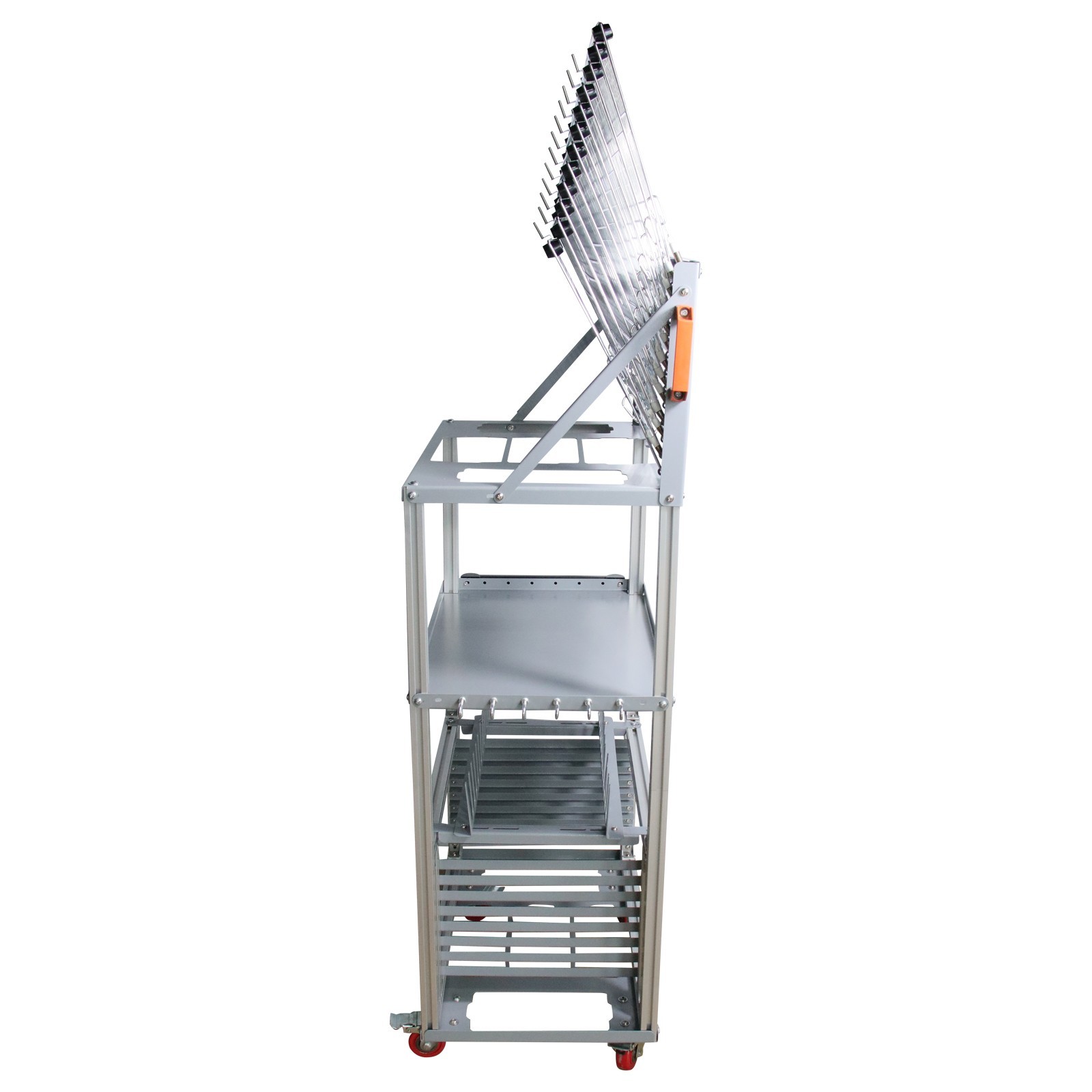 5-in-1 Multi-functional Combination Rack 4 Layers Drying Storage Holder w/Wheels