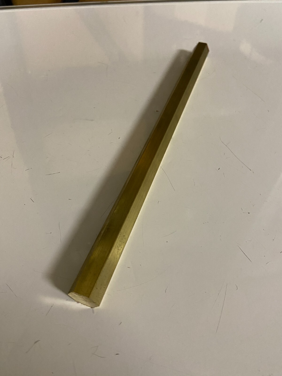 1 Piece 5/8″ C360 BRASS HEX BAR 12″ long New Lathe Bar Stock ” 1/2 Hard