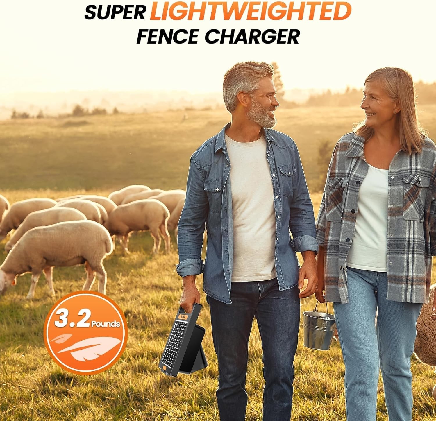 24 Hour Solar Electric Fence Charger 10 Miles