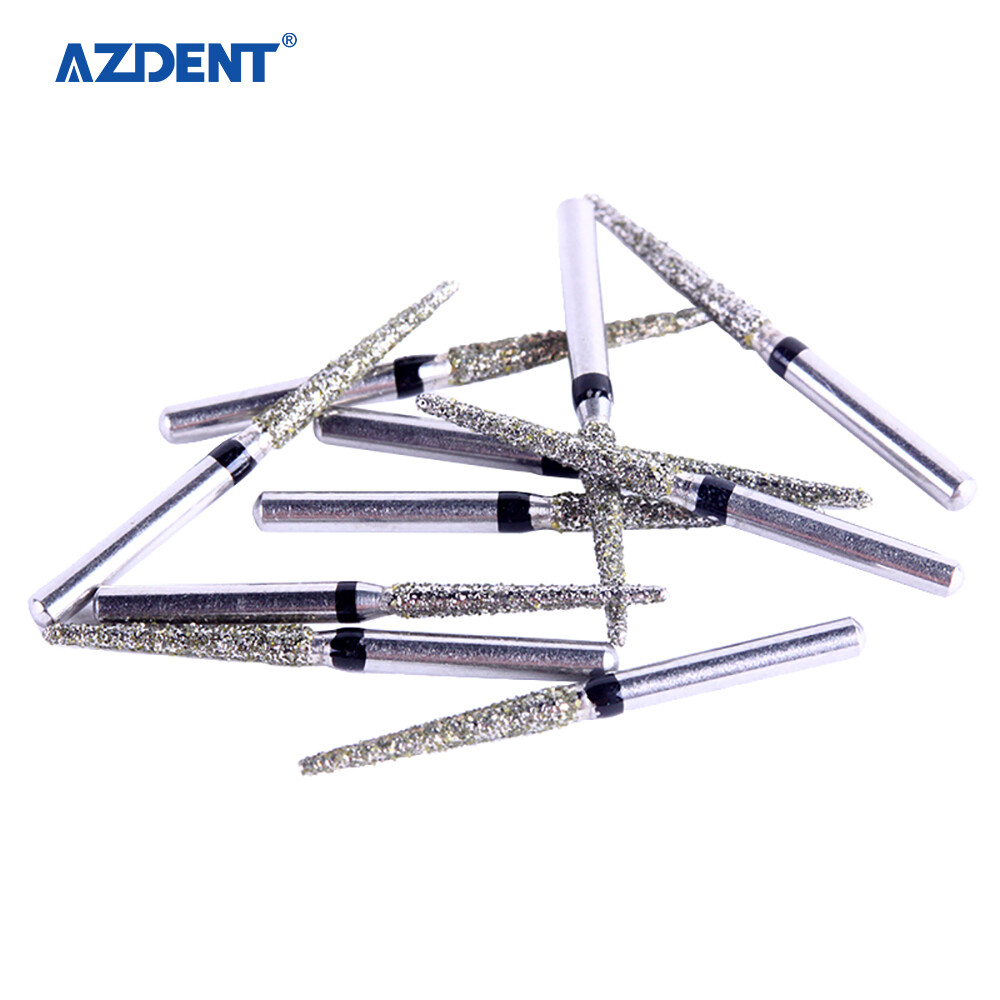 AZDENT Dental Super Coarse Diamond Burs FG Bur for High Speed Handpiece